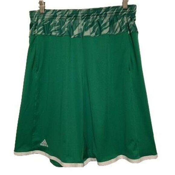Adidas Size Large Green Athletic Shorts - Picture 1 of 6